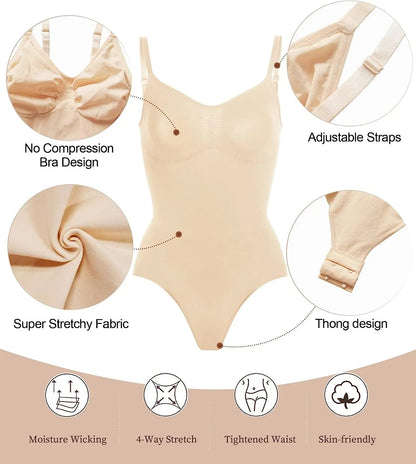 Seamless Thong Shapewear Tummy Control